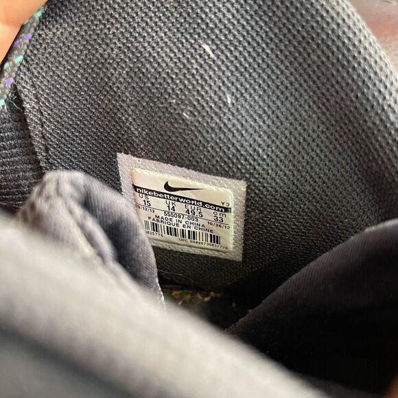 Nike Air Barkley Posite Max Eggplant 555097-003 Rare Men's Size 15 - Picture 8 of 8